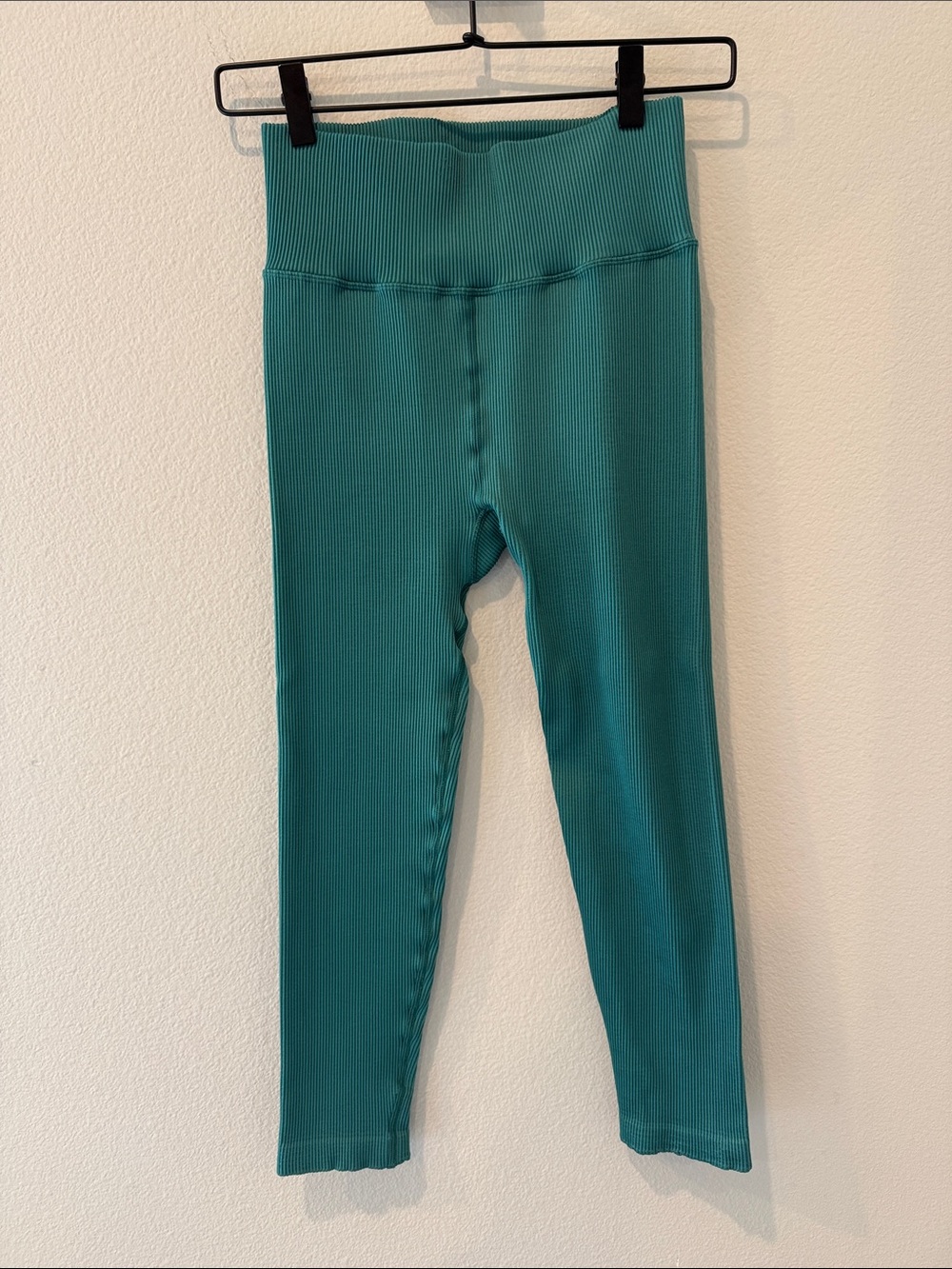 GAP Girls Ribbed High-Waist Leggings in‎ Teal Green